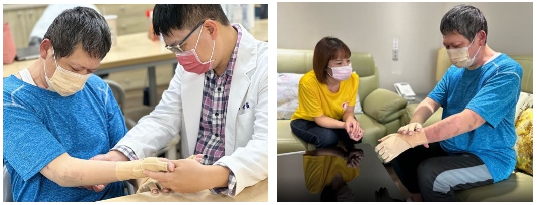 阿宇在陽光基金會的陪伴下穩定復健